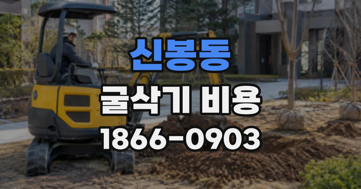 신봉동 굴삭기비용