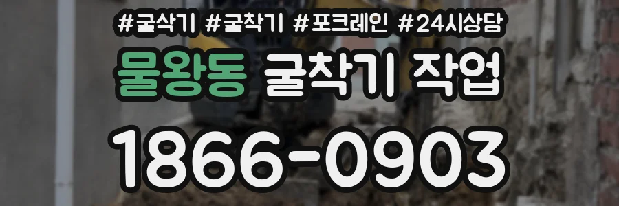 물왕동 굴착기 작업
