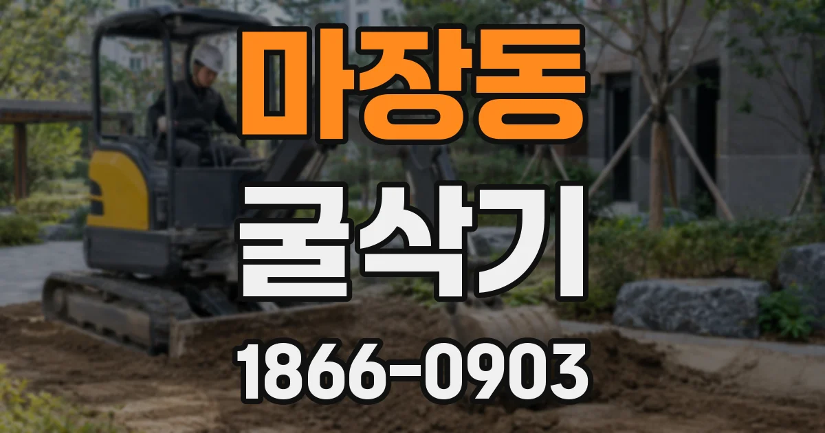 마장동 굴삭기
