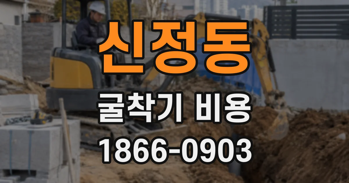 신정동 굴착기 비용