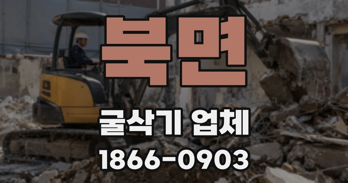 북면 굴삭기 업체