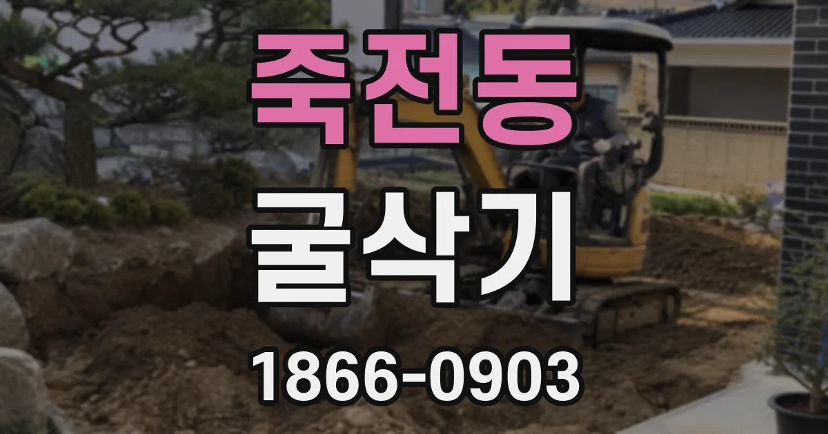 죽전동 굴삭기