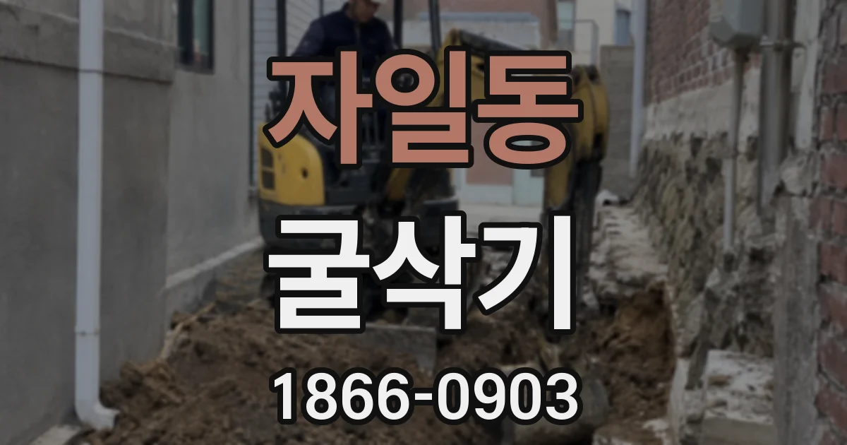자일동 굴삭기