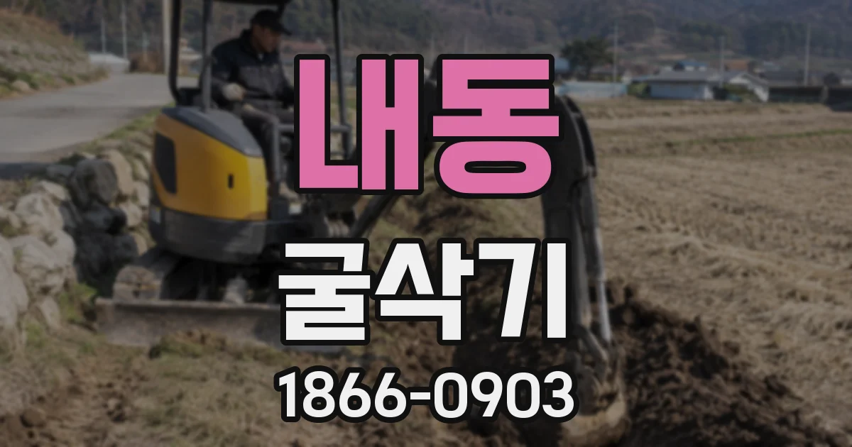 내동 굴삭기
