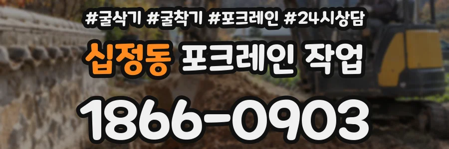 십정동 포크레인 작업