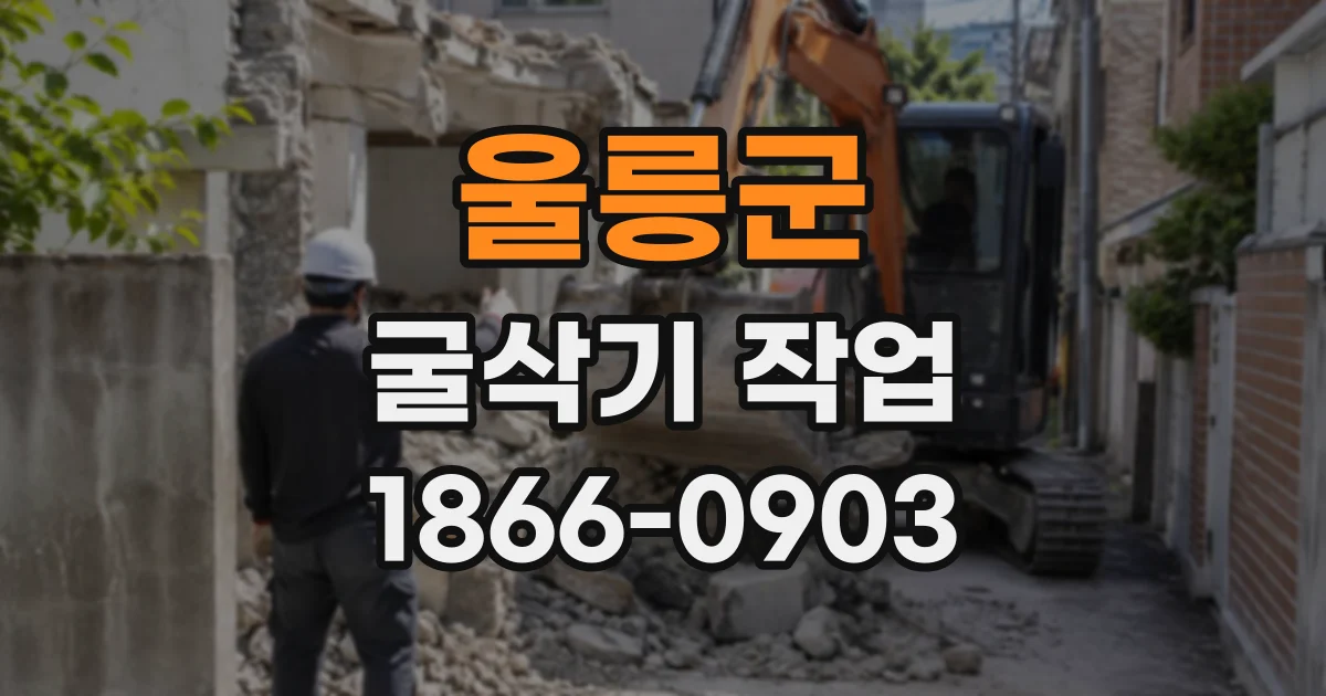울릉군 굴삭기작업