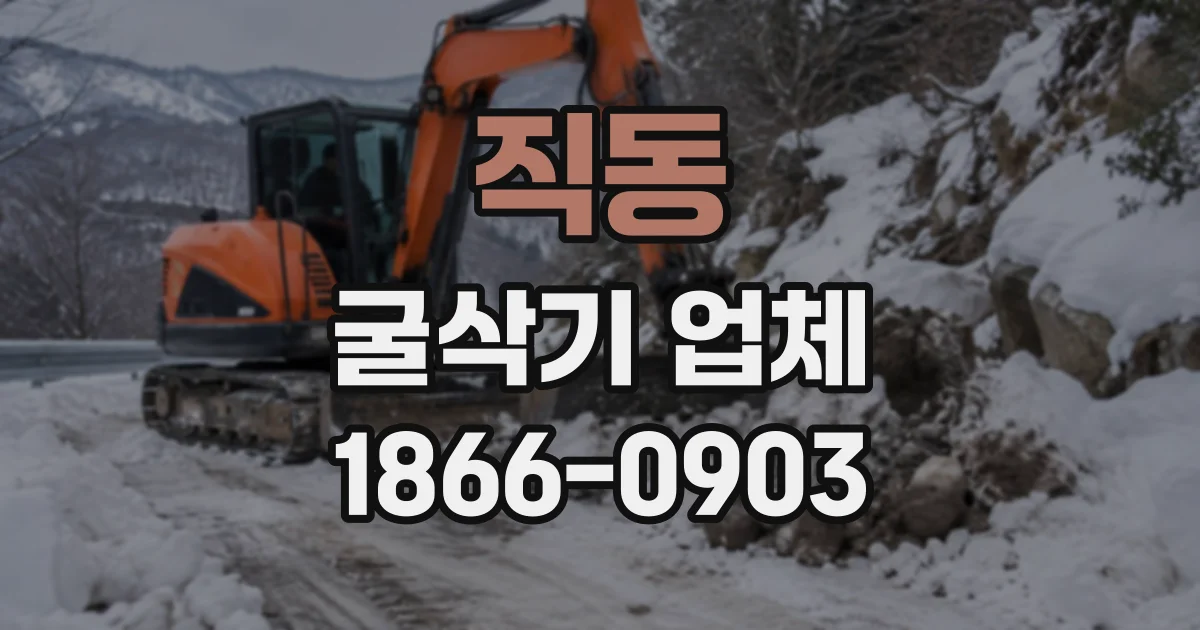 직동 굴삭기업체