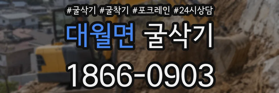 대월면 굴삭기