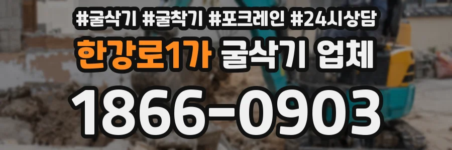 한강로1가 굴삭기 업체