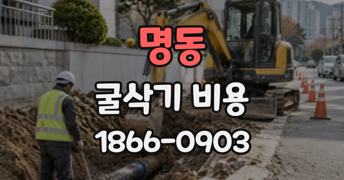 명동 굴삭기비용