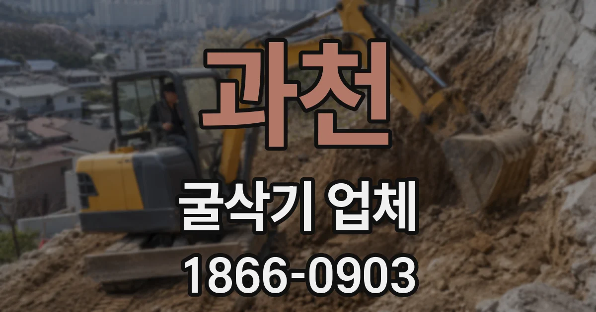 과천 굴삭기 업체