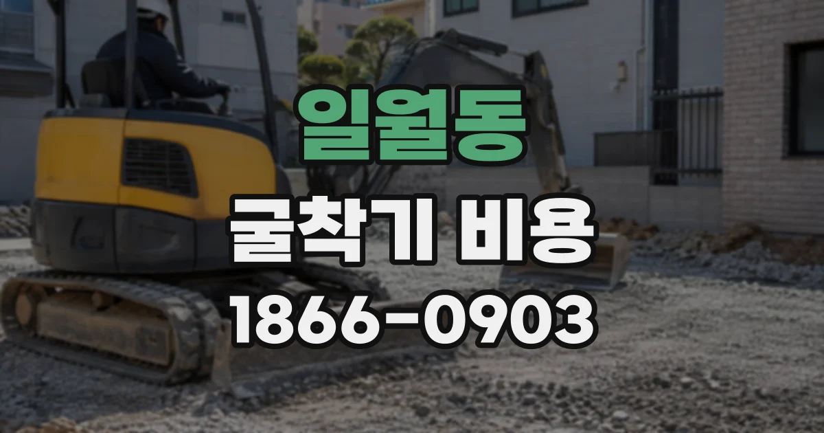 일월동 굴착기비용
