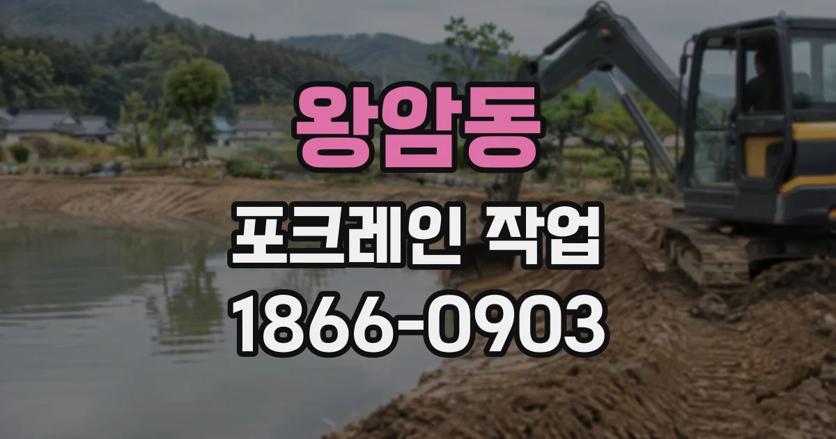 왕암동 포크레인작업