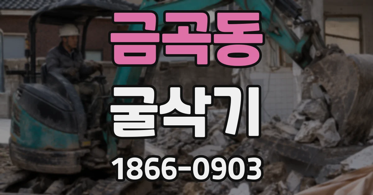 금곡동 굴삭기