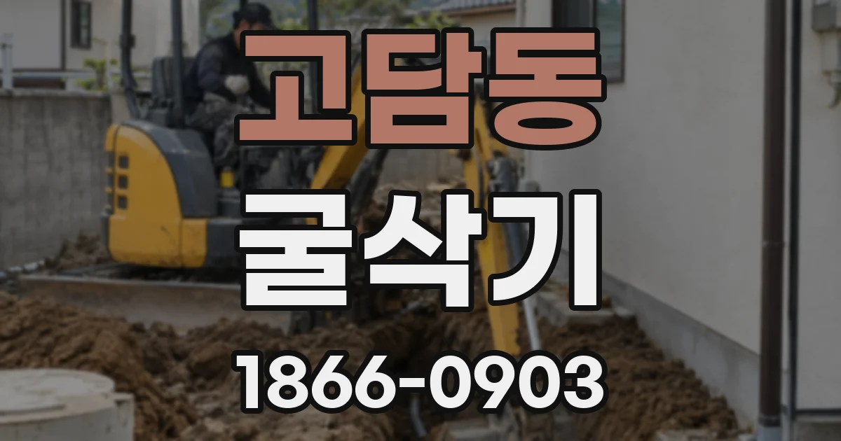 고담동 굴삭기