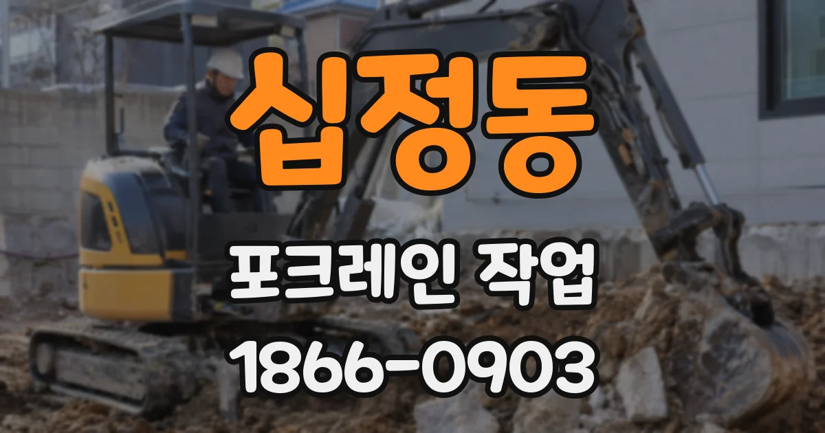 십정동 포크레인 작업