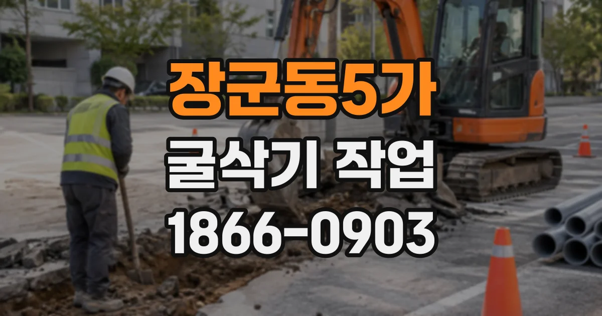 장군동5가 굴삭기작업
