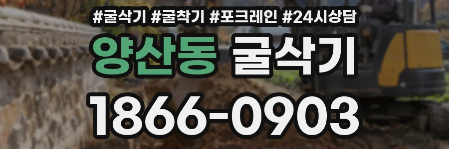양산동 굴삭기