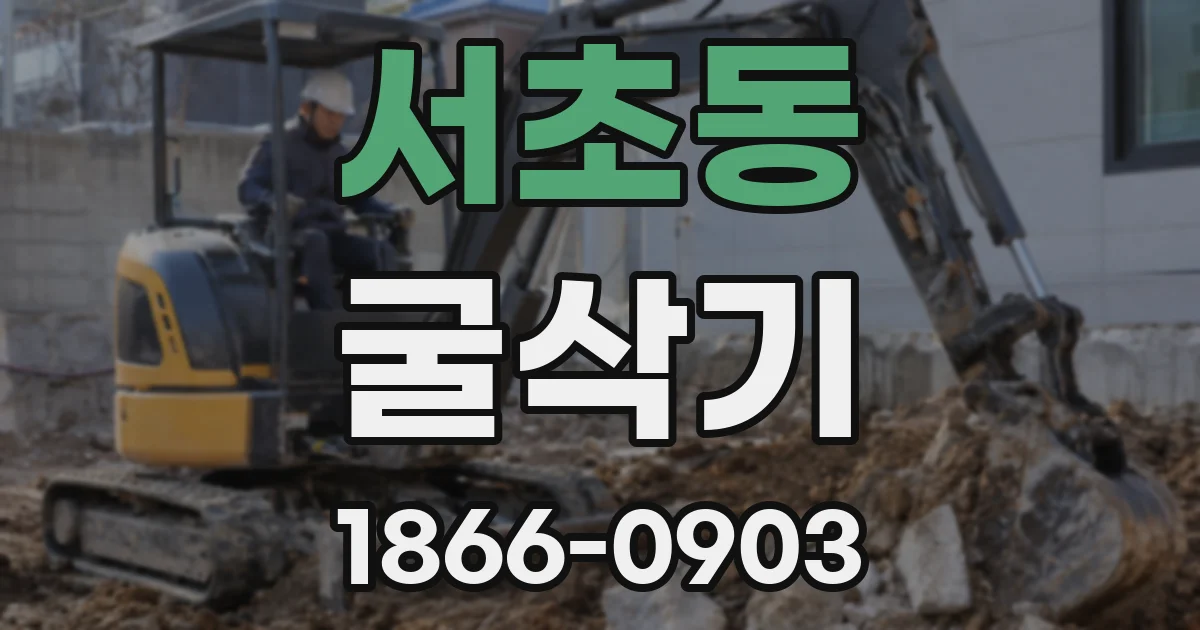 서초동 굴삭기