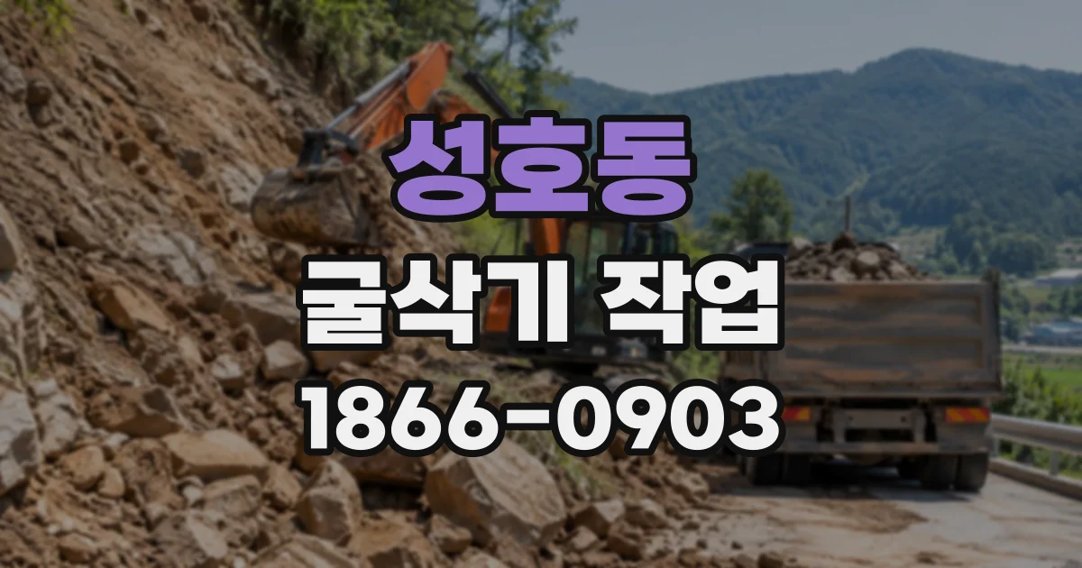 성호동 굴삭기작업