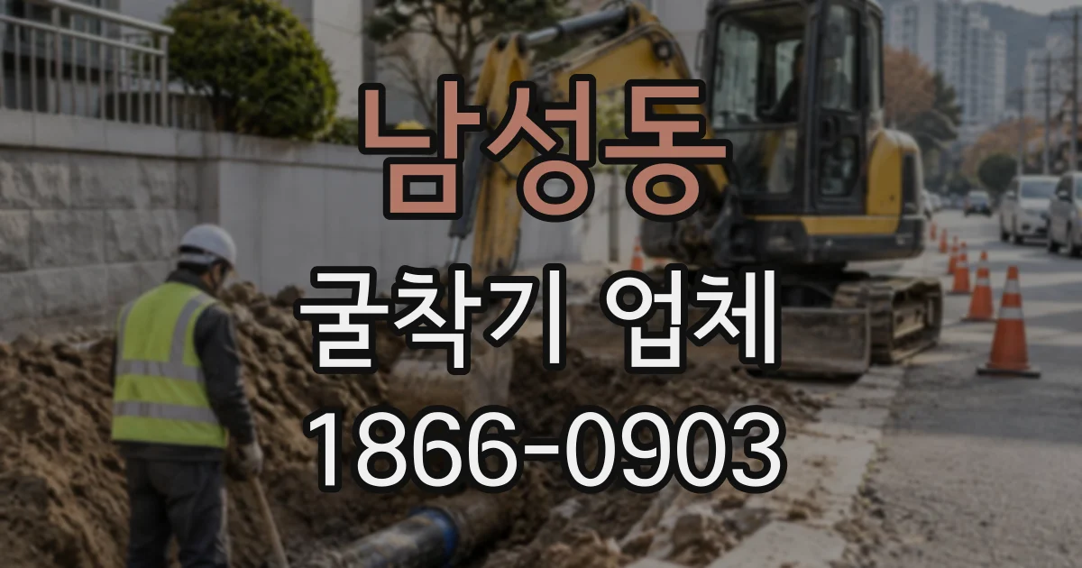 남성동 굴착기업체