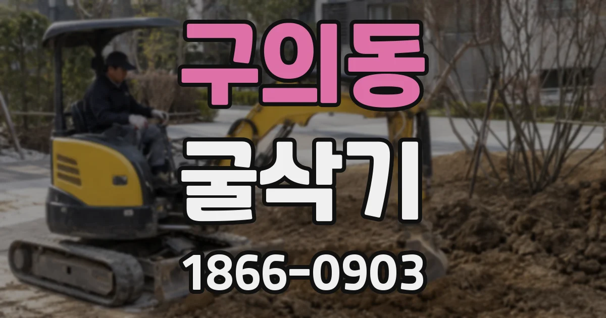 구의동 굴삭기