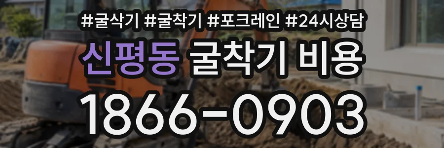 신평동 굴착기비용 상담 전화 1866-0903