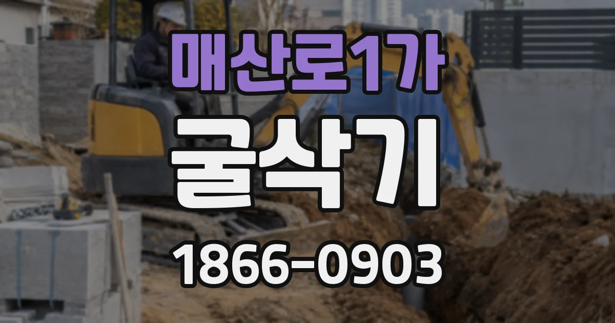 매산로1가 굴삭기