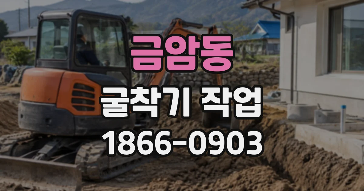금암동 굴착기작업