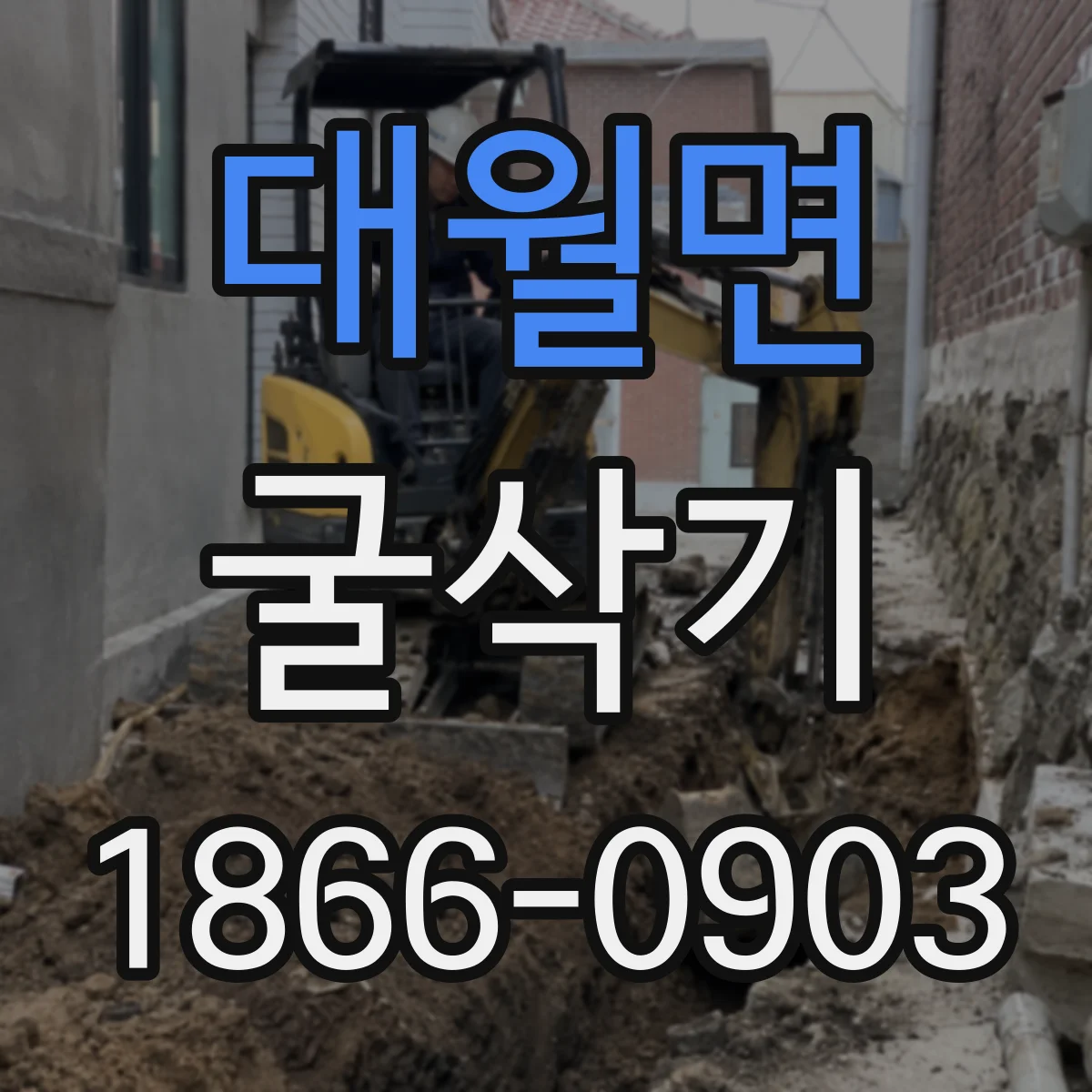 대월면 굴삭기