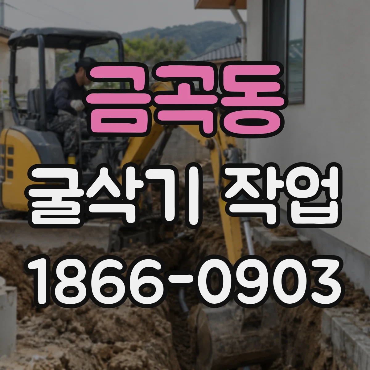 금곡동 굴삭기 작업