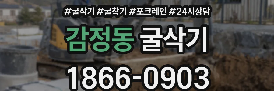 감정동 굴삭기