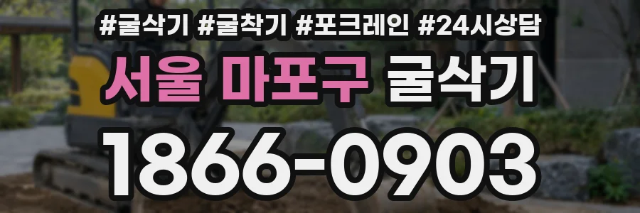 서울 마포구 굴삭기