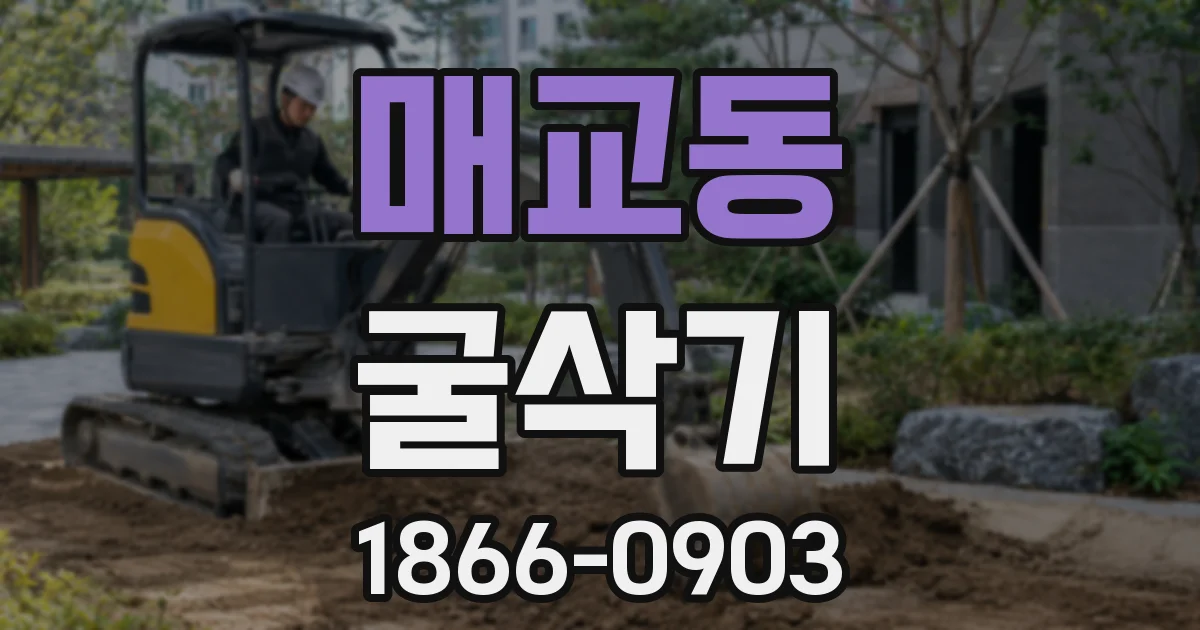 매교동 굴삭기