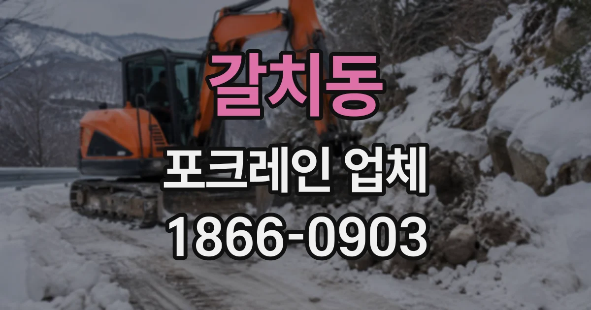 갈치동 포크레인업체 주택 철거와 토지 정리를 연계하는 작업 과정