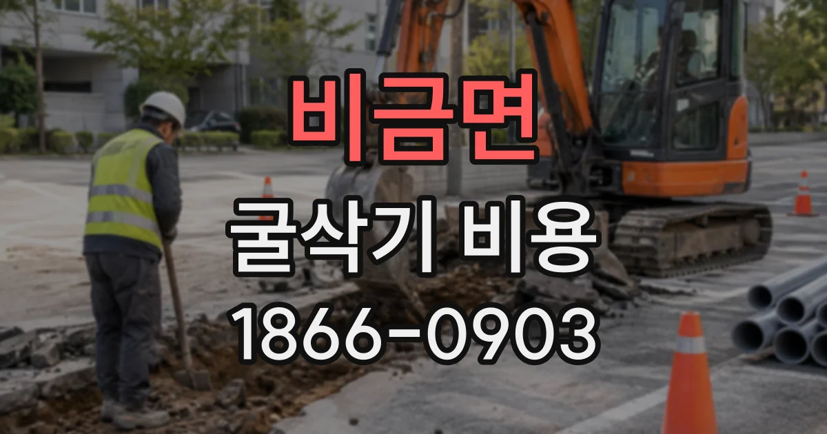 비금면 굴삭기비용