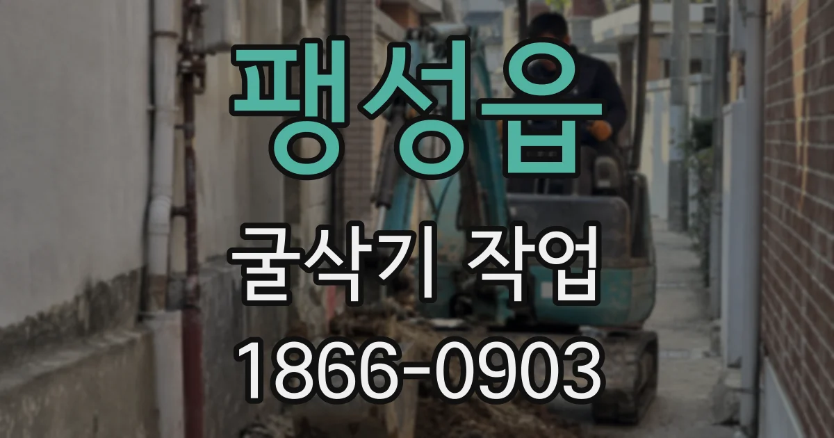 팽성읍 굴삭기 작업