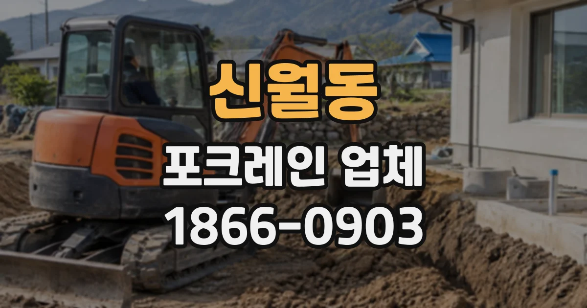 신월동 포크레인업체