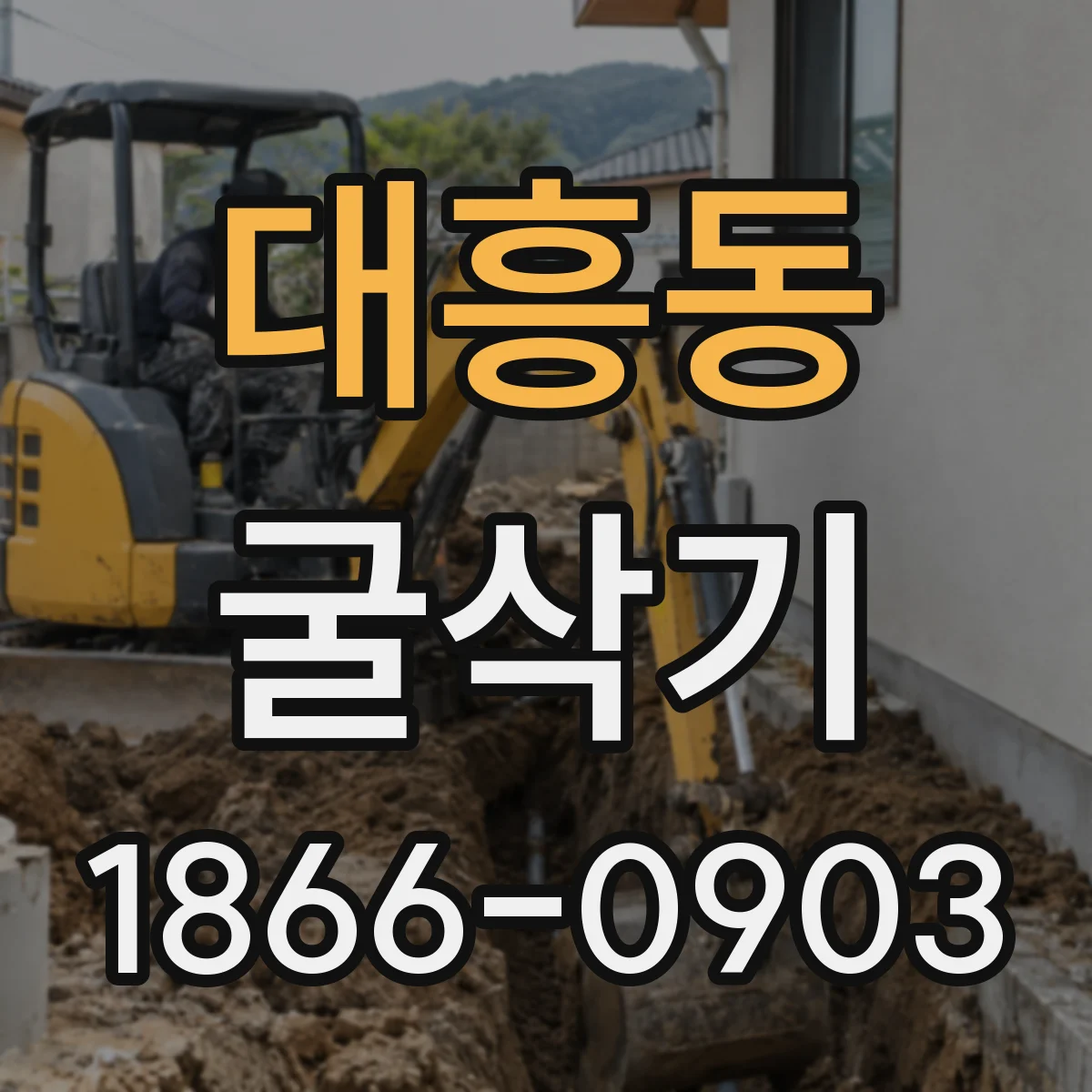 대흥동 굴삭기