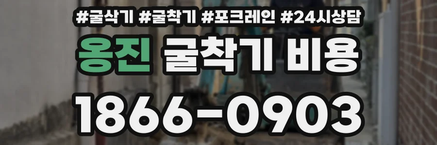 옹진 굴착기 비용