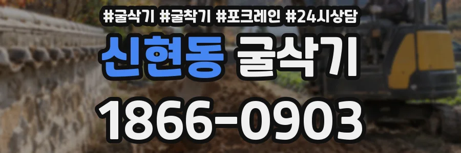 신현동 굴삭기