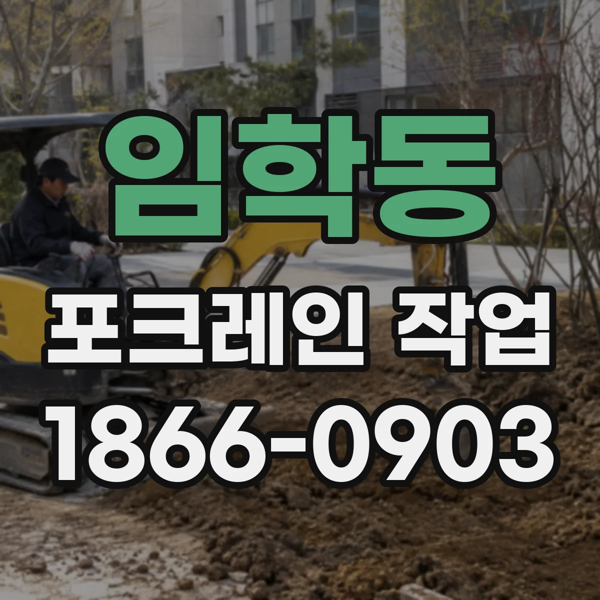 임학동 포크레인 작업