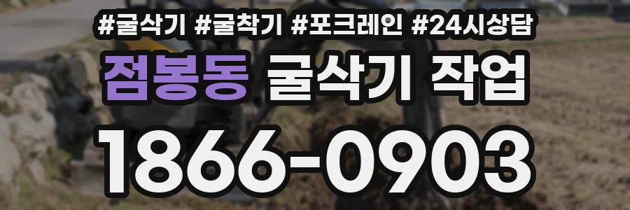점봉동 굴삭기 작업