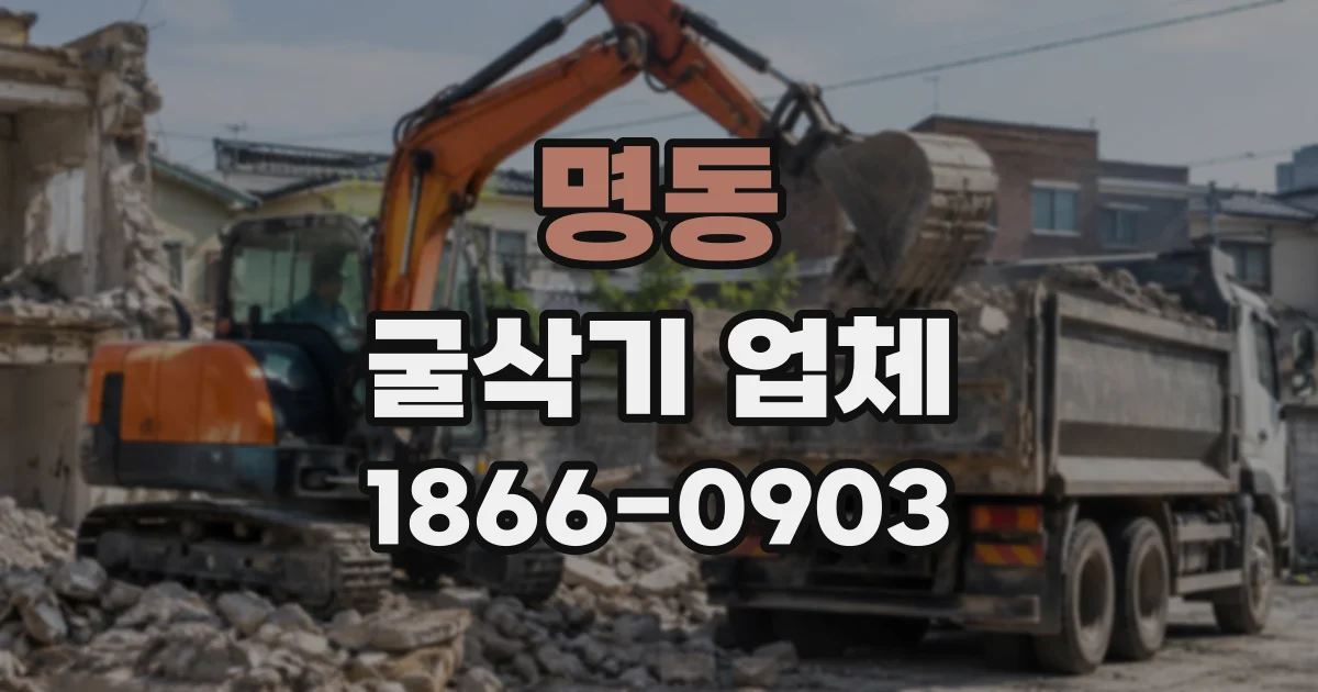 명동 굴삭기업체