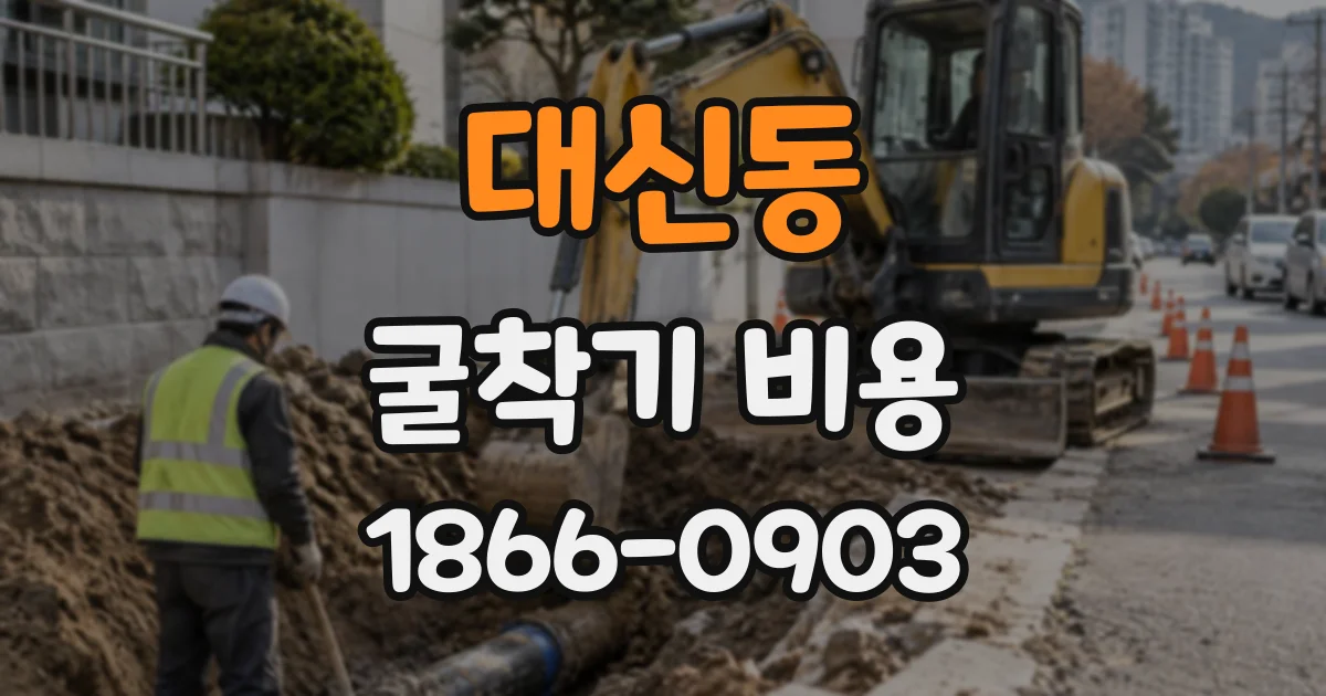 대신동 굴착기비용