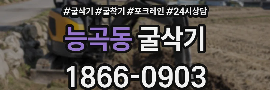 능곡동 굴삭기