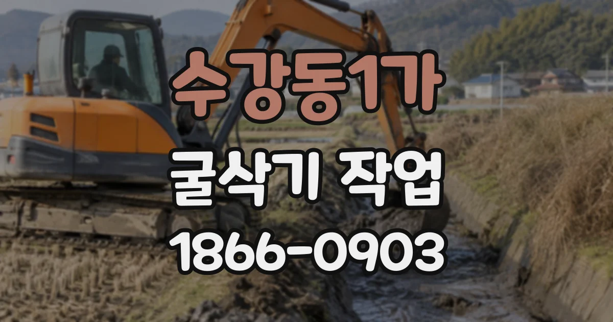수강동1가 굴삭기작업
