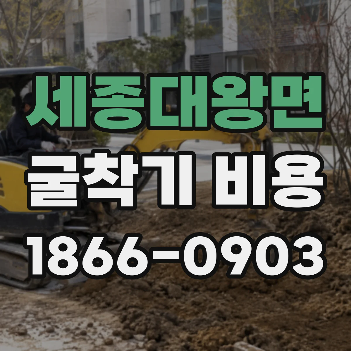 세종대왕면 굴착기 비용