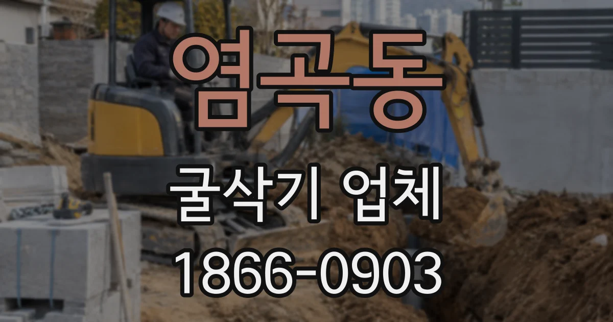 염곡동 굴삭기 업체