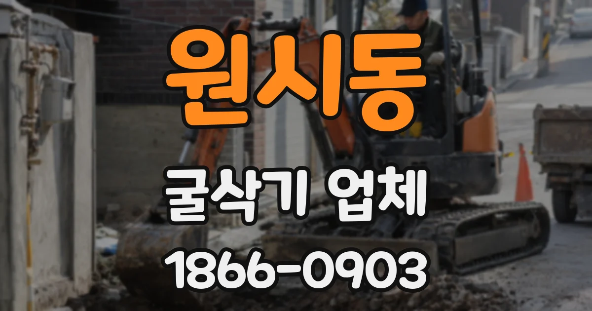 원시동 굴삭기 업체